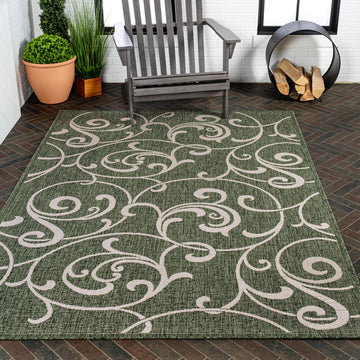 Maribel Traditional Classic All-Over Scroll Area Rug